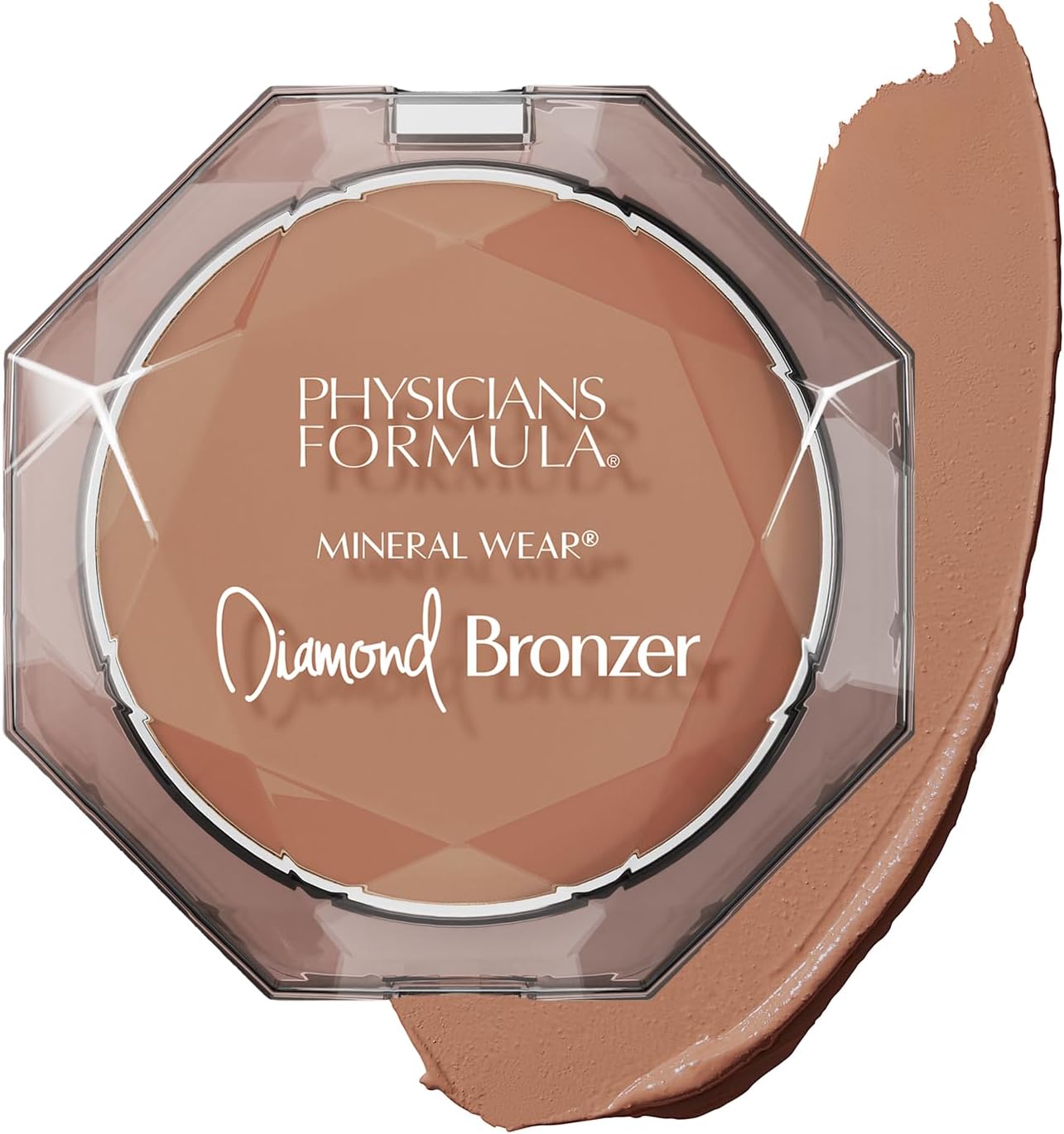 Mineral Wear®Diamond Bronzer - Creamy Powder-Serum Hybrid, Weightless & Dewy Finish, Minimizes Appearance of Pores & Fine Lines - Bronze Gem