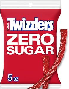 Sugar Free Strawberry Twizzlers 5 Ounce Theater Size Pack 1 Bag