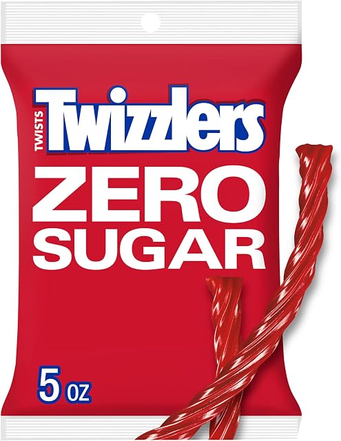 Sugar Free Strawberry Twizzlers 5 Ounce Theater Size Pack 1 Bag