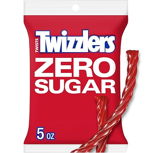Sugar Free Strawberry Twizzlers 5 Ounce Theater Size Pack 1 Bag