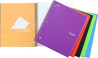 Five Star 1-Subject Spiral Notebook, 8.5" x 11" Sheet Size, College Ruled, 200 Pages/100 Sheets, Neat Sheet Perforated Pag...