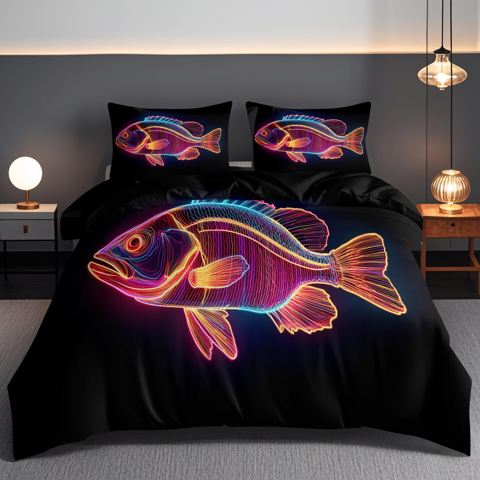Housse de Couette 240x220cm Fermeture Éclair pour changer de lit facilement