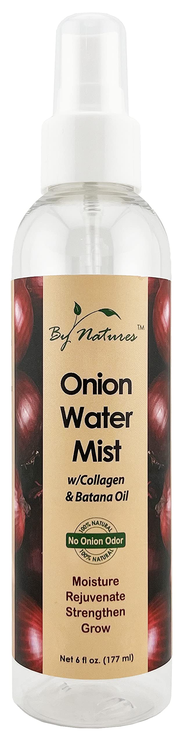 By Natures Onion Water Mist with Collagen and Batana Oil - 6 oz