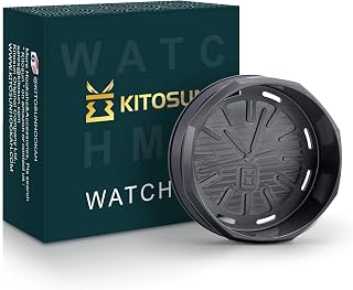 WatcHMD Charcoal Heat Management Device - Kitosun Stainless Steel HMD Coals Holders Tray, Easy Hold 3 Pieces 26 MM Coconut Charcoals Cubes (APwatcHMD-Gun)