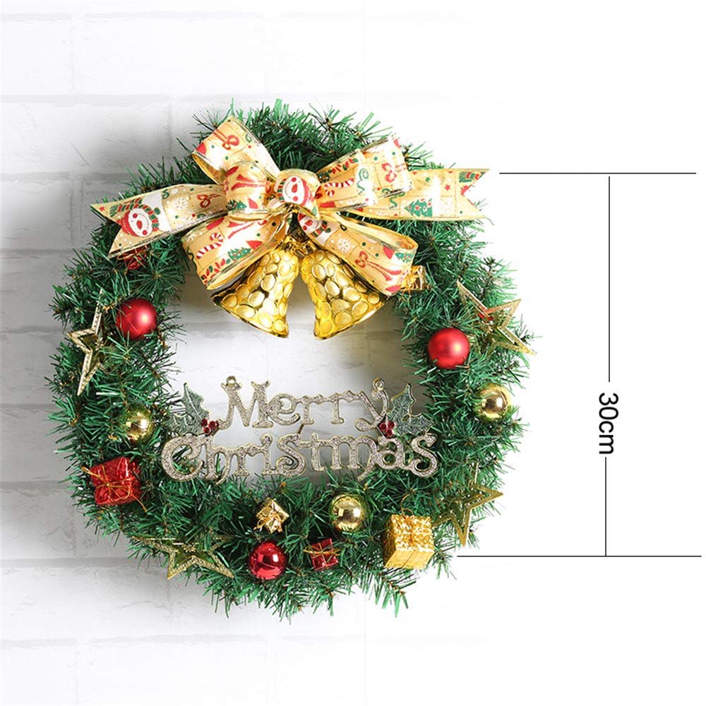 Guirlande De Noël Joyeux Ruban Cloche Décorations De Noël PVC Décoration Décoration De La Maison Nouvel an Guirlande 30cm
