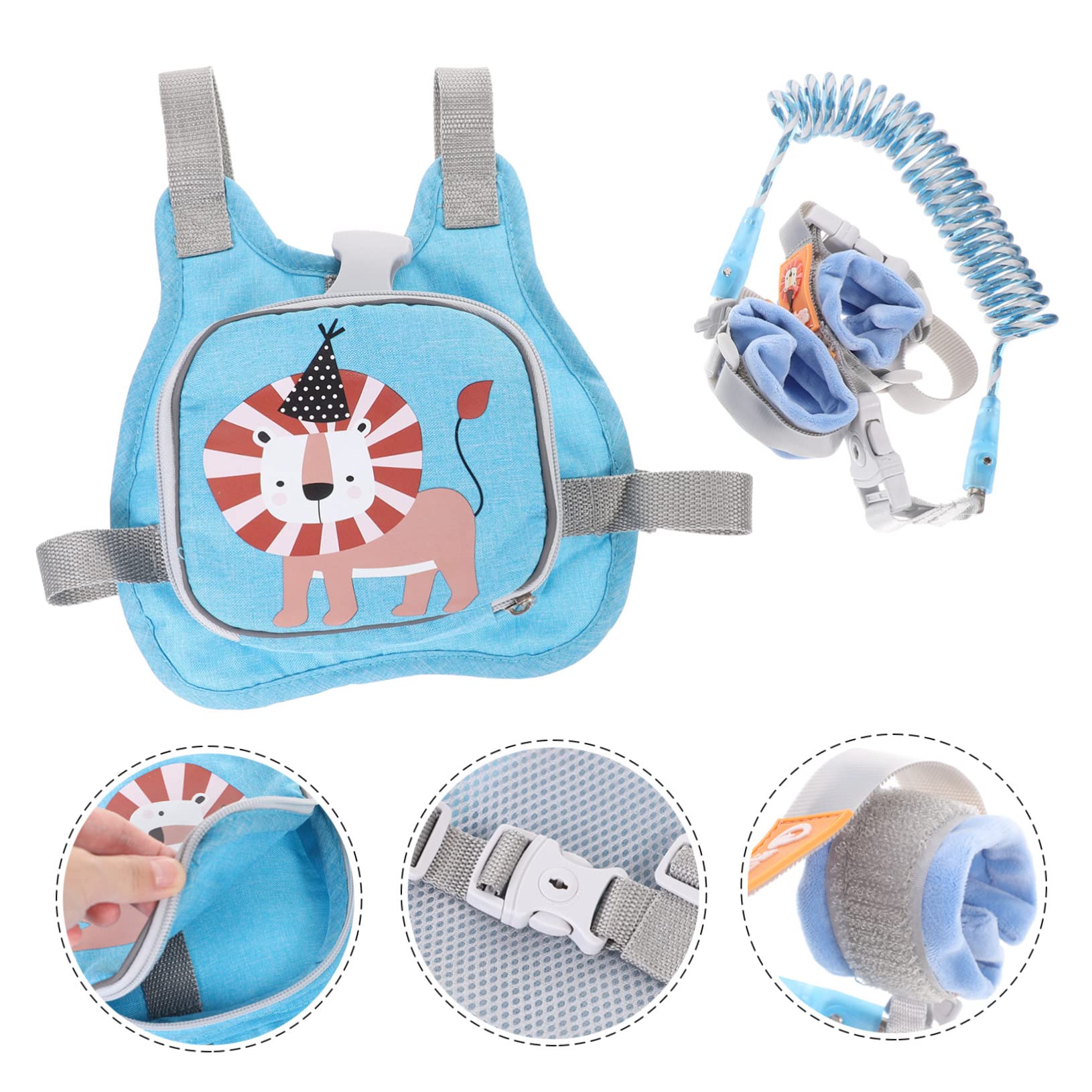 Toyvian Toddler Anti-Lost Harness Leash Backpack Leash for Kids for Toddlers Cartoon Design Comfortable Sturdy