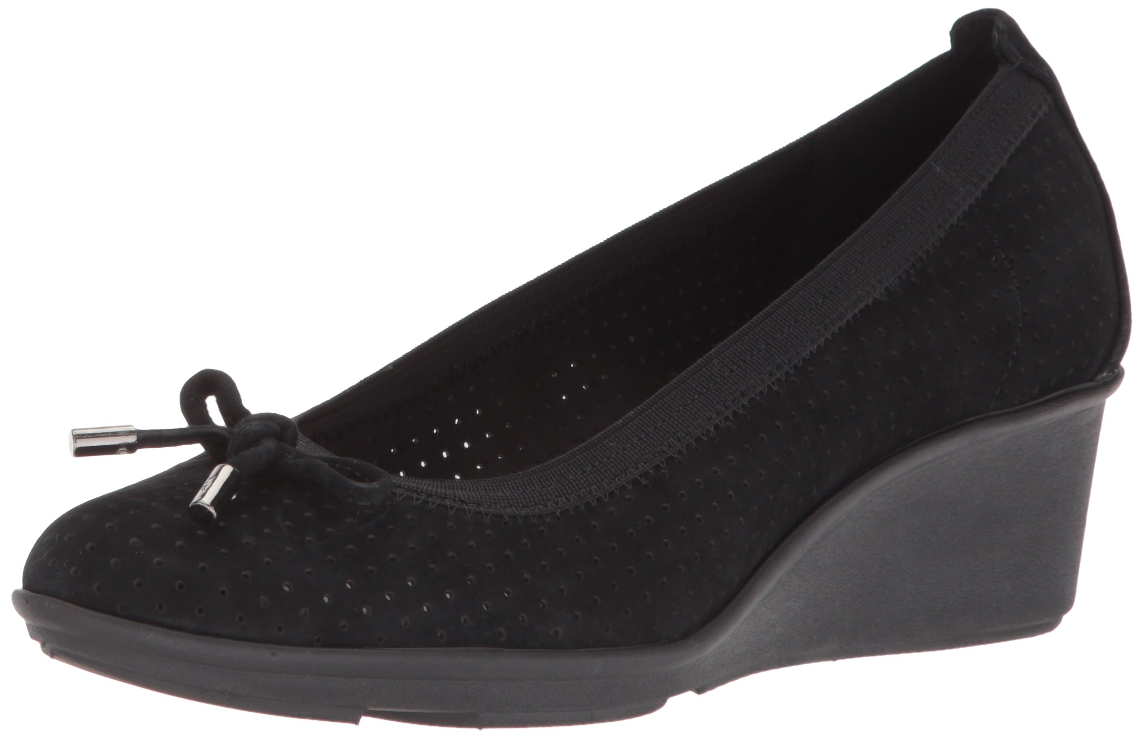 ANNE KLEIN Women's Carissa Perforated Sport Wedge Pump