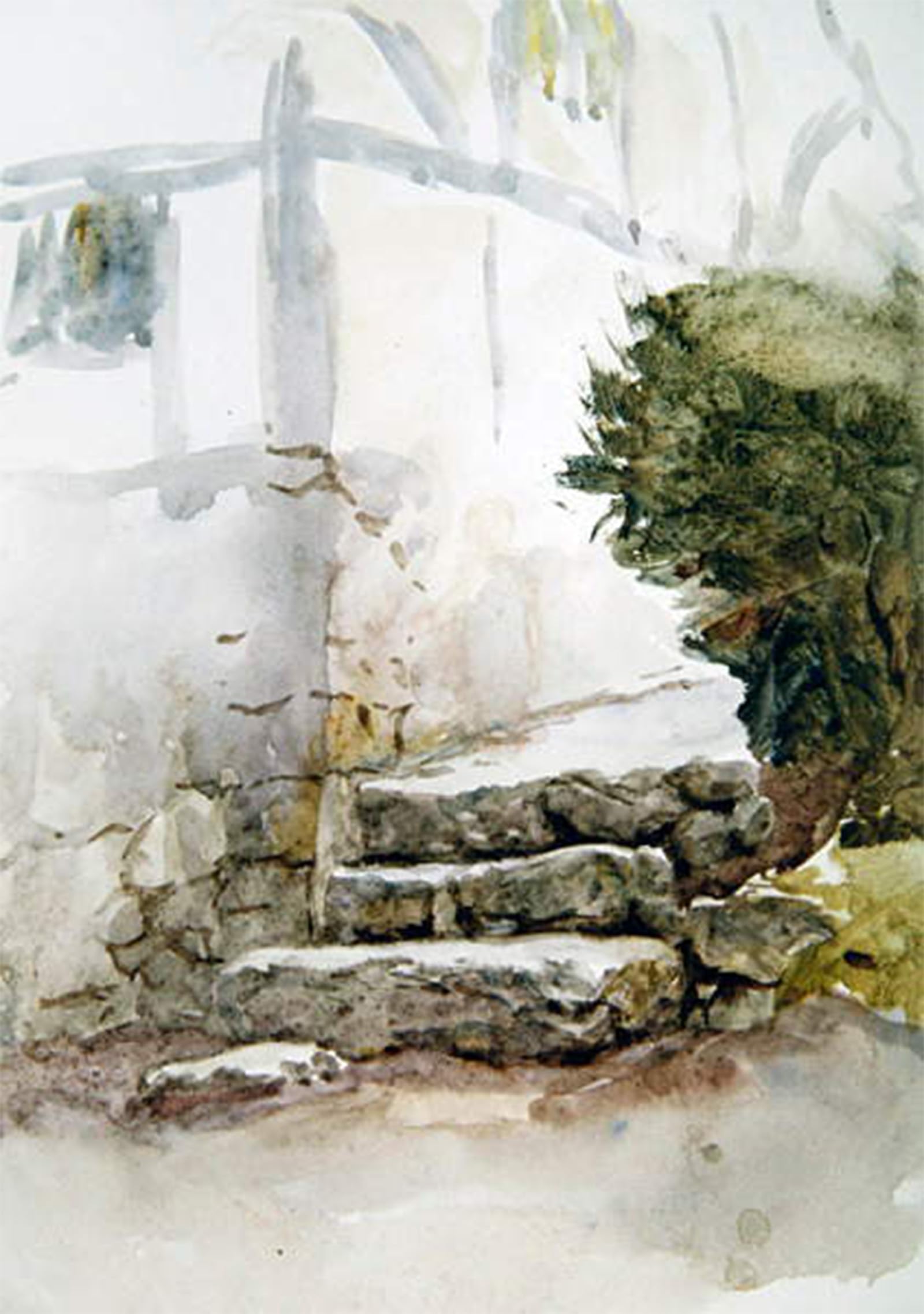 ARTXLXXBN Famous Prints Artwork Pictures Poster Painting Art Steps At Bearstead by Helen Allingham Artwork Landscape Pictures for Home Decor 60x90cm