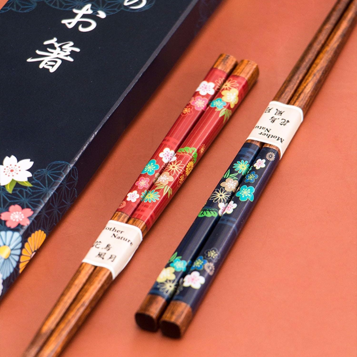 Baguettes, Ensemble de Baguettes réutilisables, Coffret Cadeau de Baguettes de Couple, Baguettes réutilisables