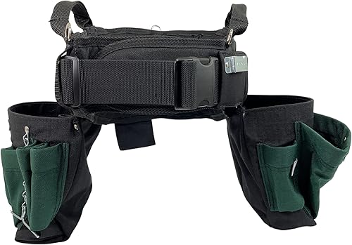 Miniatura 10 de BOULDER BAG Professional Electrician's MAX Combo con cómodo cinturón de herramientas de soporte de espalda, hebilla de liberación rápida, cinturón