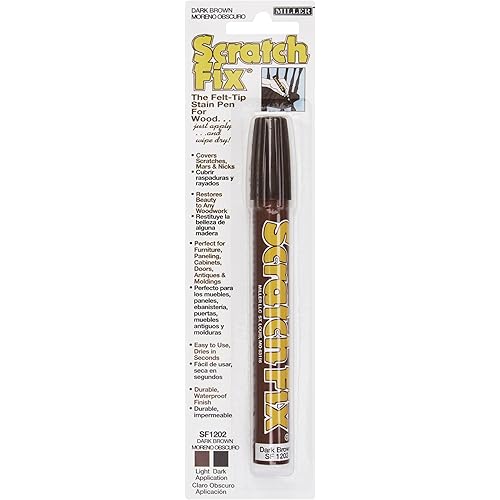 Miller SF1202 Wood Stain Scratch Fix Pen / Wood Repair Marker - Dark Brown Wood