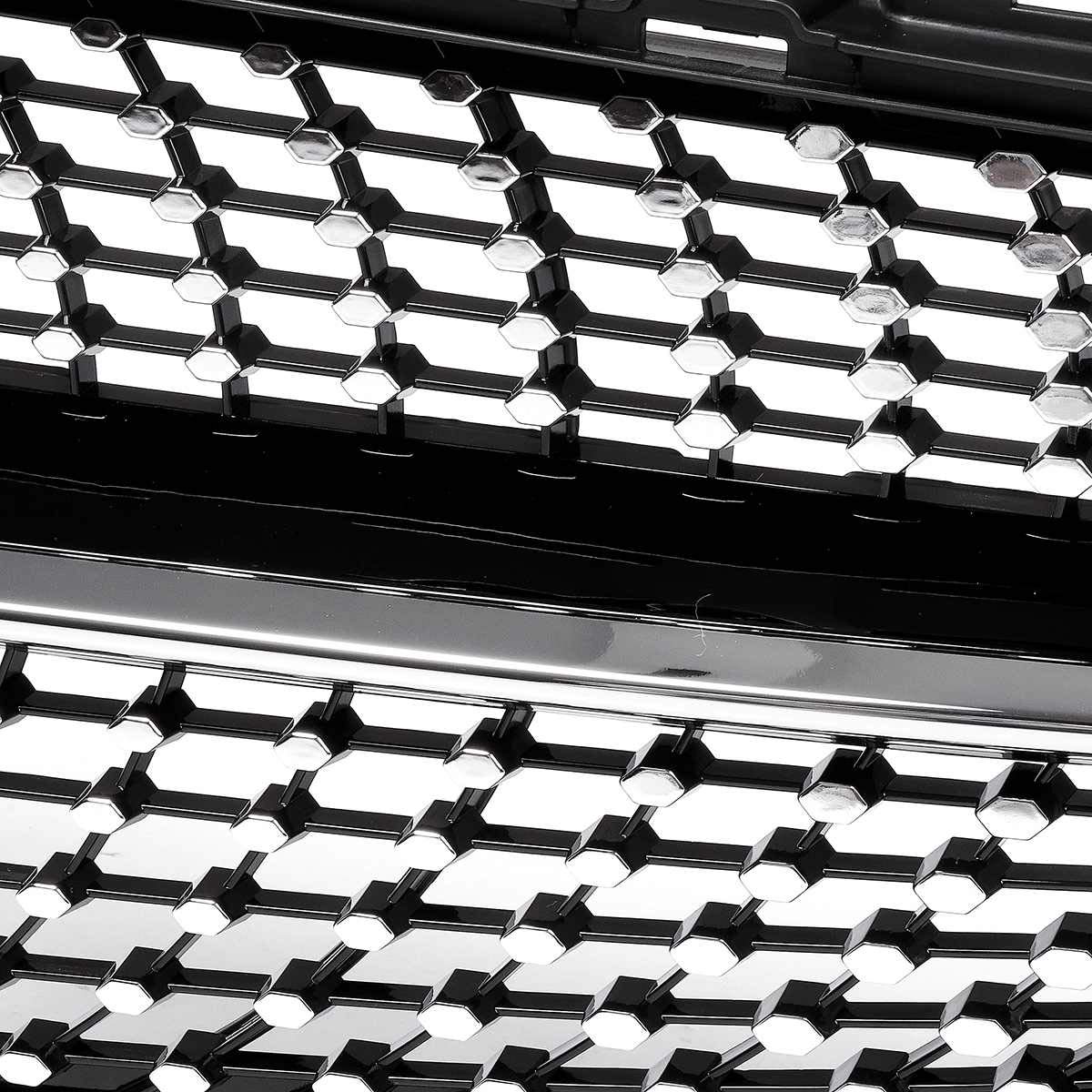 Griglia Anteriore A Diamante Per Mercedes Classe C W205 (2015-2018) - Modello C200, C250, C300, C350 - Nero