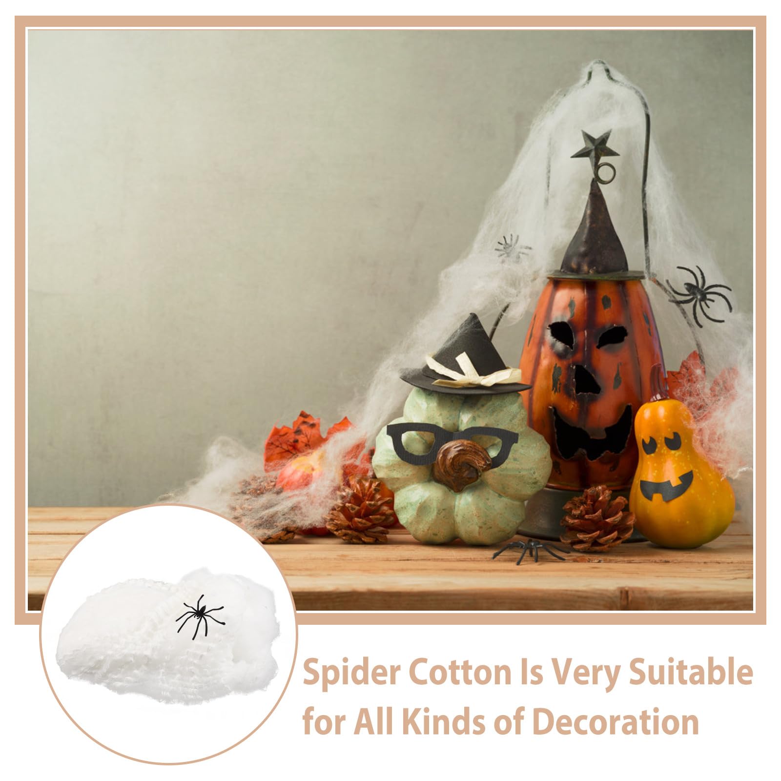UPKOCH 1 Set di Ragni di Halloween: Ragni di ragnatele Elastiche Che Si Illuminano al Buio per Decorazioni di Halloween - Decorazioni per Feste a Tema - Allestimento di Scene spaventose