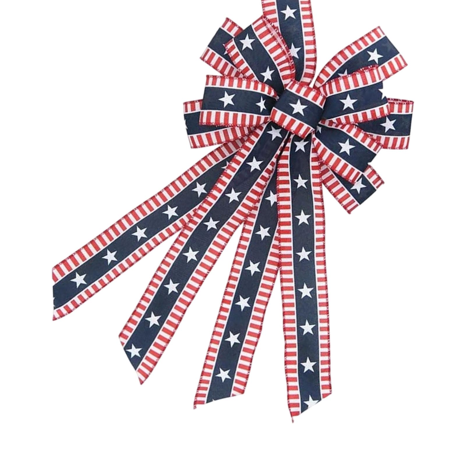 Nucelit Handcrafted Independence Day Ribbon Bows for Patriotic Party Decorations Craft Supplies Celebration Event Independence Day Ribbon Bows