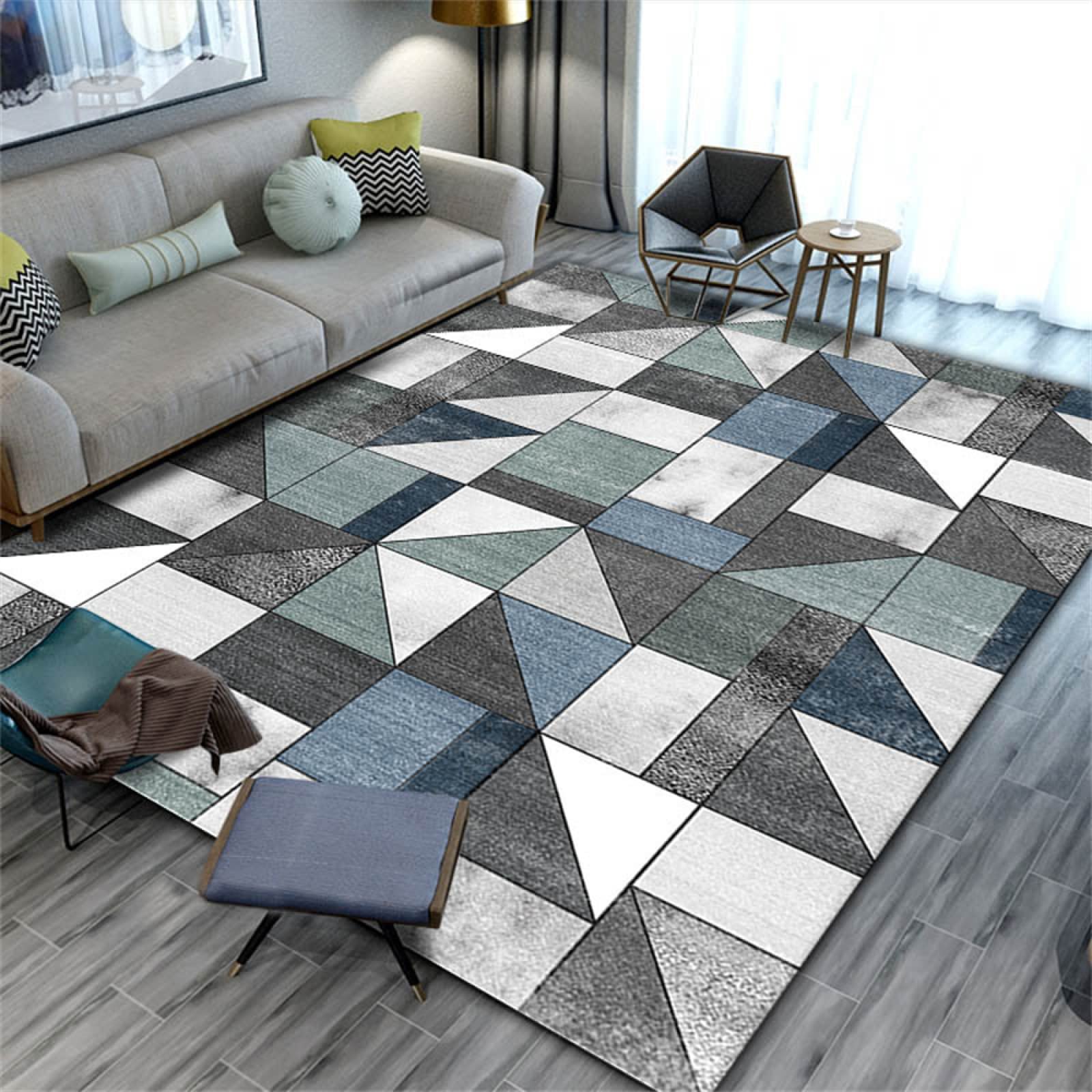 Akcesoria do garderoby salon proste geometryczne dywany do nauki sypialnia pokój wielokolorowe dywany dla dzieci do domu chłopcy sypialnia dywan garderoba akcesoria dywan duży 160 x 230 cm