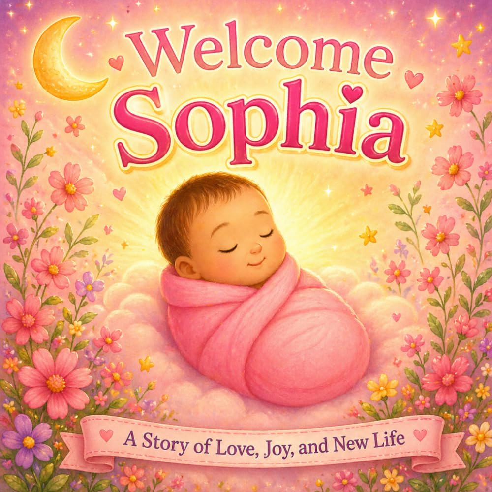 Welcome Sophia: A Personalized Baby Book | Newborn Keepsake Gift for Girls |: A Story of Love, Joy, and New Life (Three Hearts Personalized Book Series (SOPHIA))