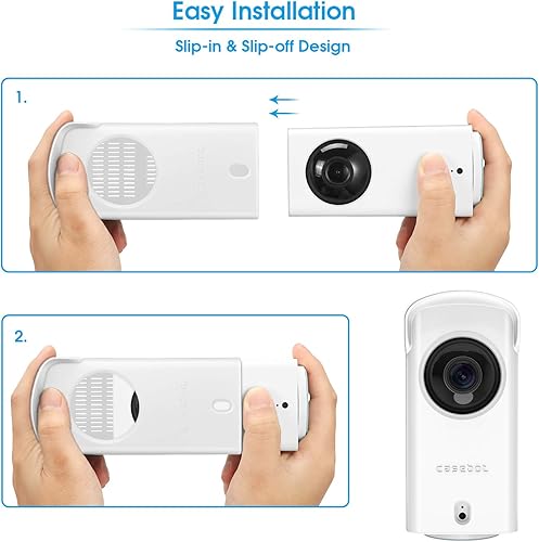 Miniatura 7 de Fintie Funda de silicona para Wyze Cam Pan v2 (2021)  Wyze Cam Pan, resistente al polvo, piel protectora de camuflaje para Wyze Cam Pan v2 y Wyze