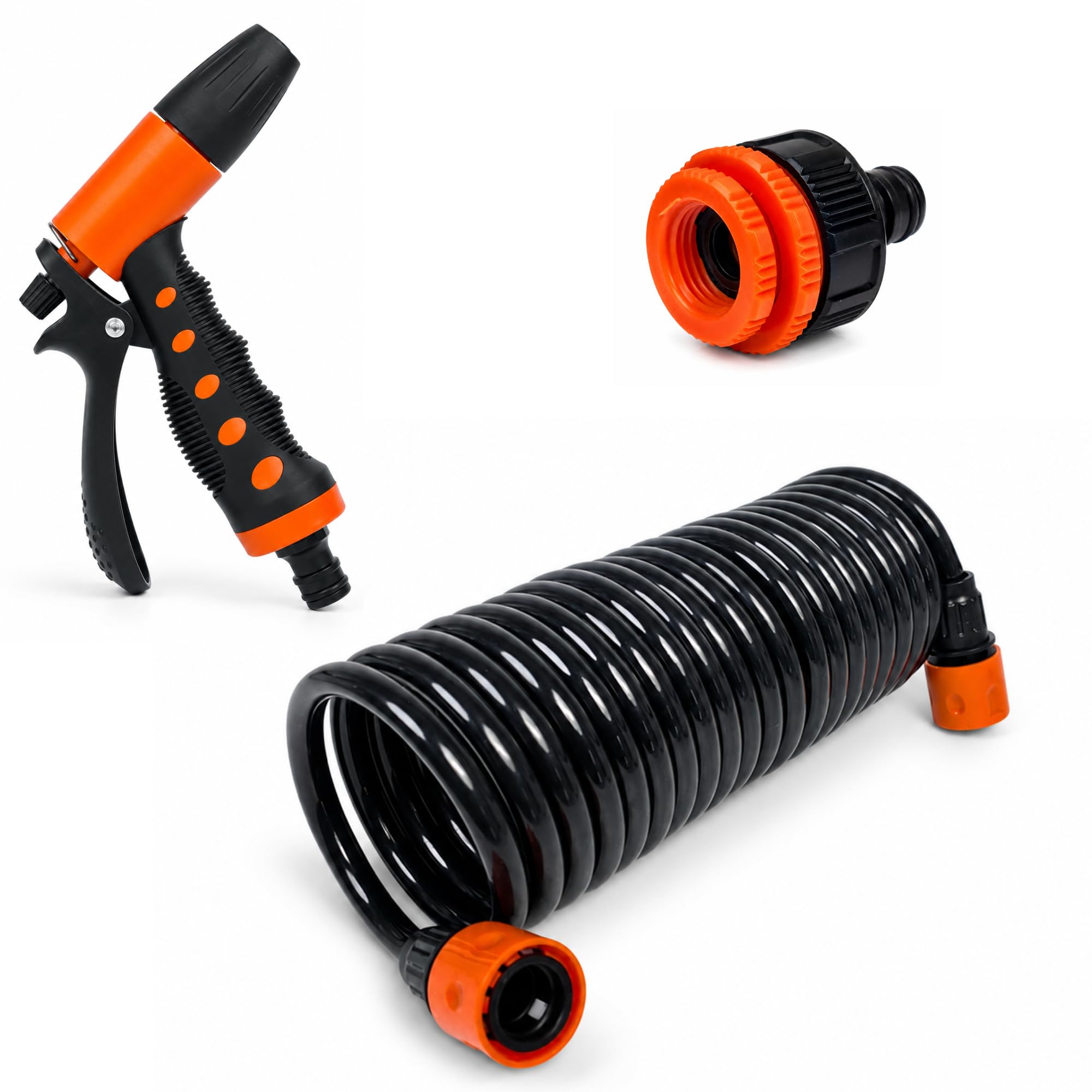SEAFLO 20' Hosecoil Washdown System for RV, Boat, Garden