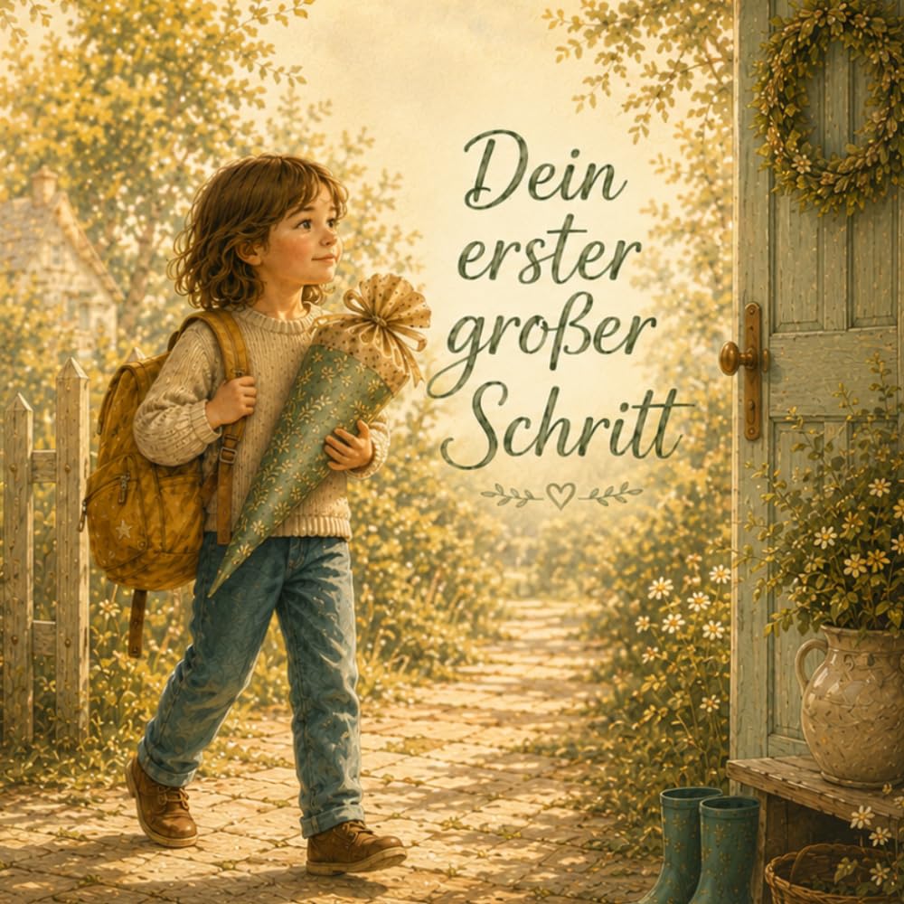 Dein erster großer Schritt: Ein liebevolles Erinnerungsbuch zur Einschulung und zum ersten Schultag