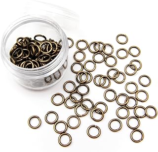 ALL in ONE 15 Gram/135pcs 6mm Antique Bronze Plated Open Jump Ring with Storage Box