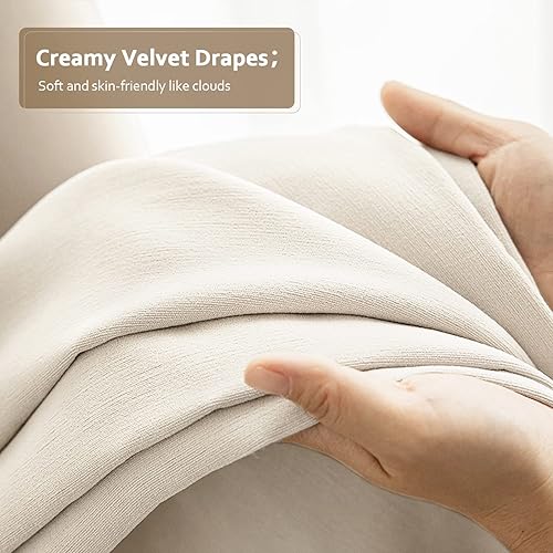 Miniatura 2 de Cortina opaca de 102 pulgadas de largo, cortina plisada para sala de estardormitorio, cortina personalizada, cortina de terciopelo de nueva