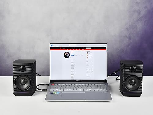 Miniatura 7 de FiiO Altavoces de escritorio activos de alta fidelidad SP3 - Altavoces estéreo de computadora de 80 W y sistema de sonido de música para el hogar