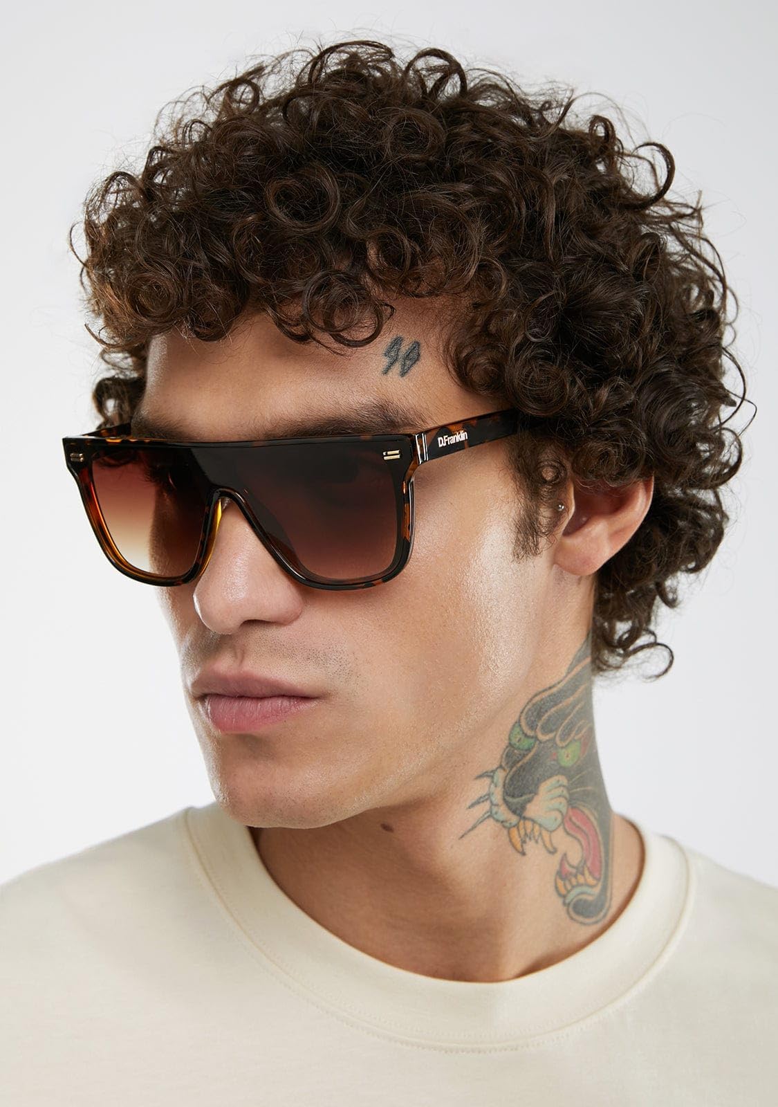 D.Franklin Gafas de sol unisex con cristales de protección UV - Modelo infinity - Rectangular - Para Hombre y Mujer - Sunglasses