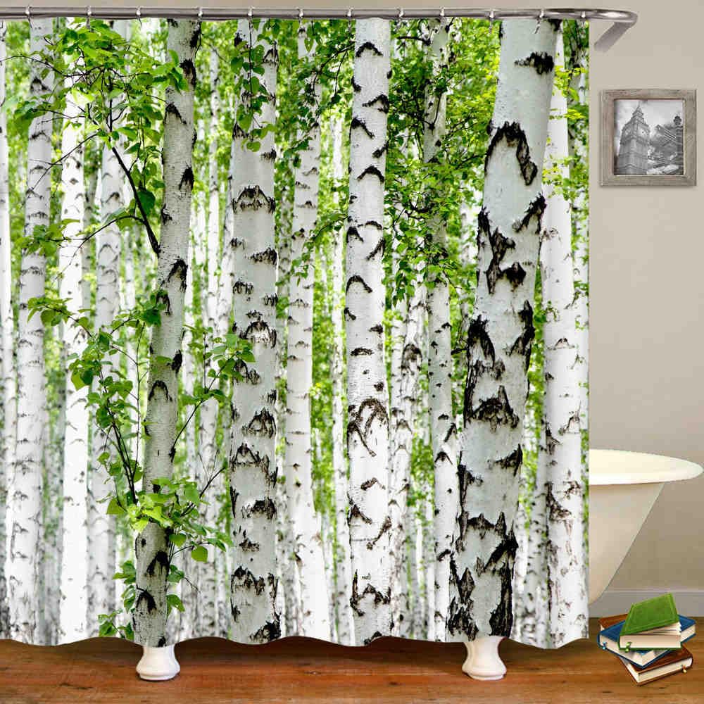 Tenda Da Doccia Primavera 3D Foresta Tropicale - Impermeabile, Lavabile, 180x240 Cm, Con Ganci - Foto 12