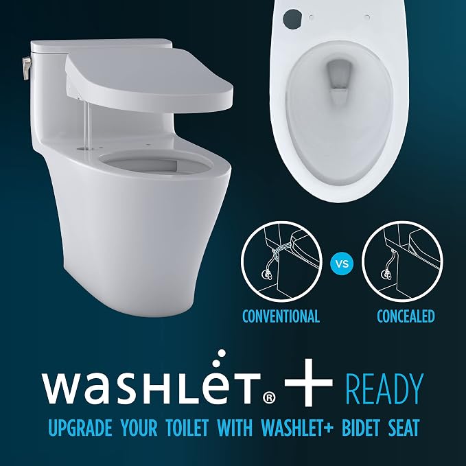 Sanitario TOTO Aquia IV One-Piece Dual Flush Negro miniatura 8