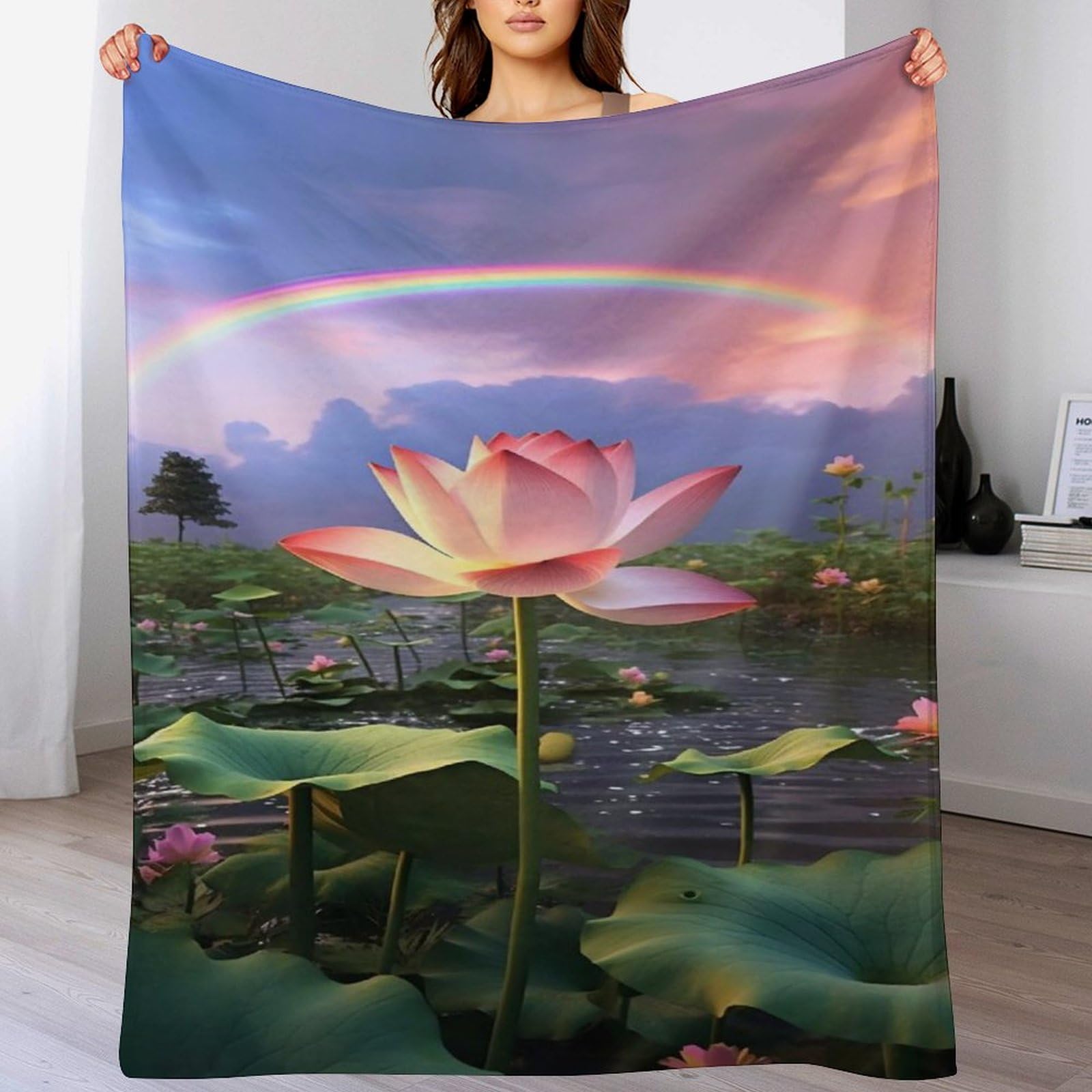 Couverture polaire chaude et douce en flanelle de polyester