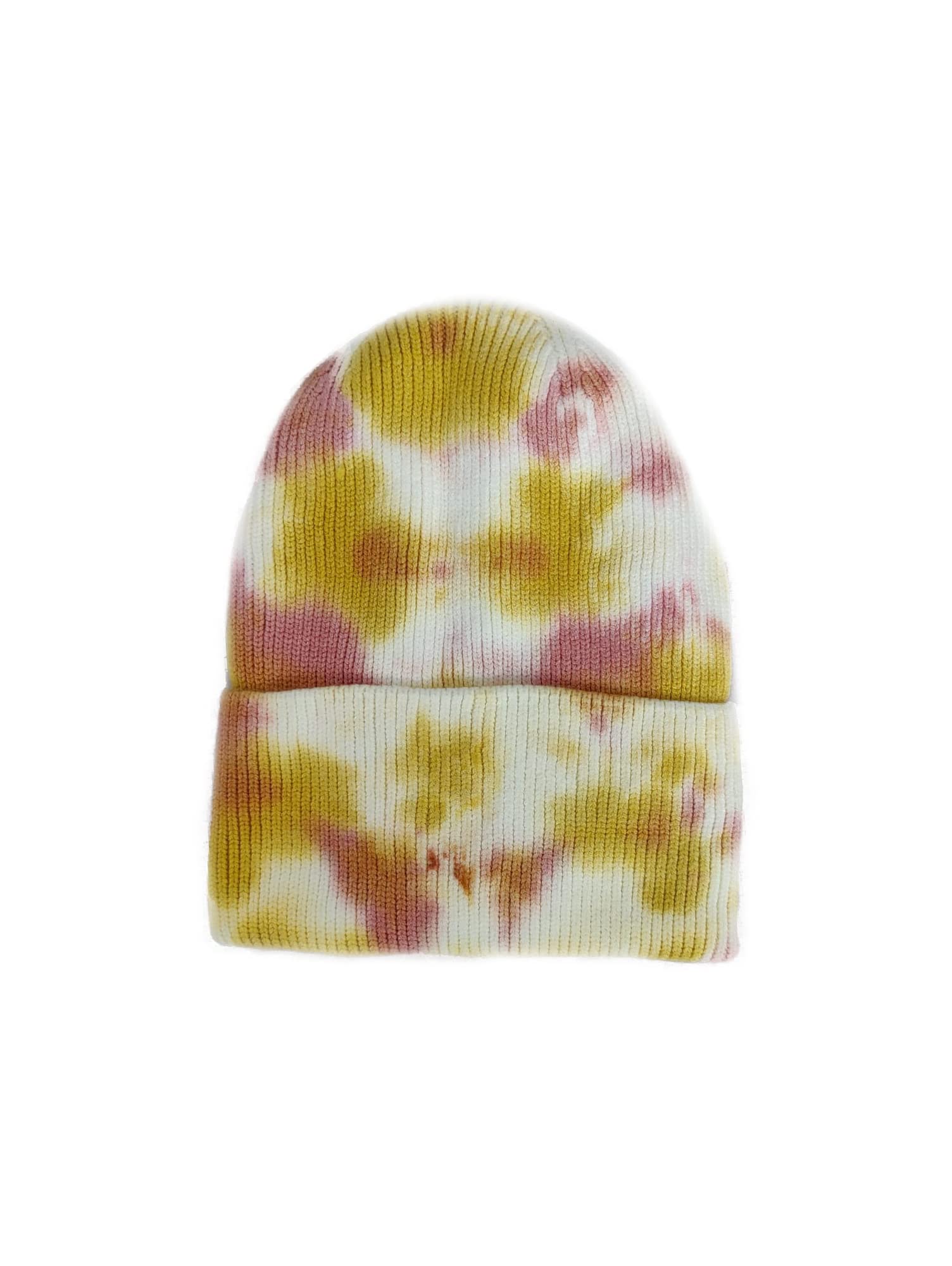 Macahel Tie Dye Beanie Hats (Yellow)