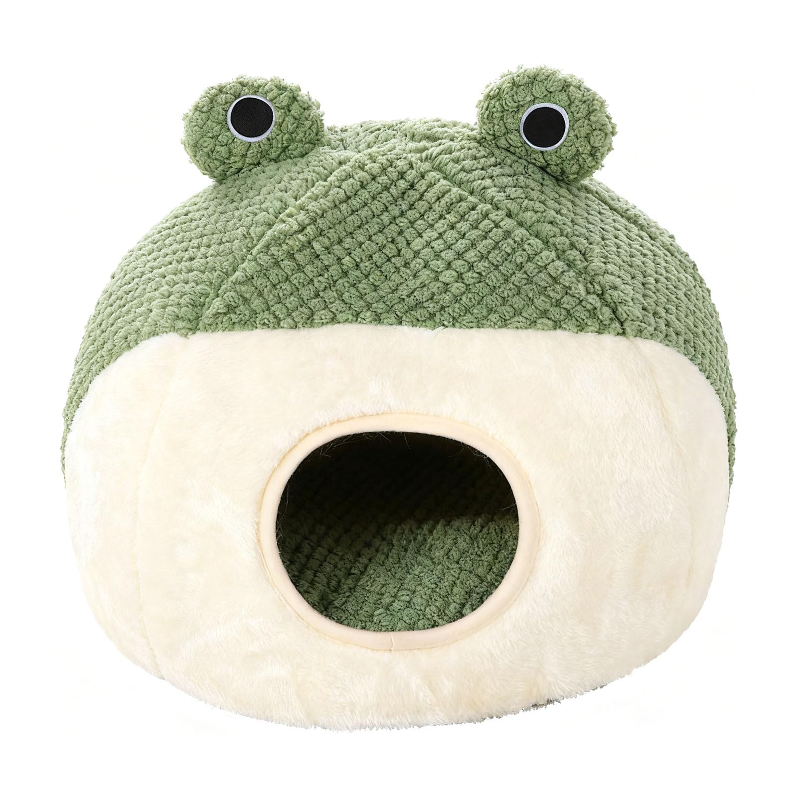 Linda Cama Cueva para Gatos de Felpa, cojín extraíble y Lavable, casa Plegable para Tienda de campaña para Gatos, Cama Interior Suave y cálida para Gatos, Gatitos, Mascotas (M (Super Size))