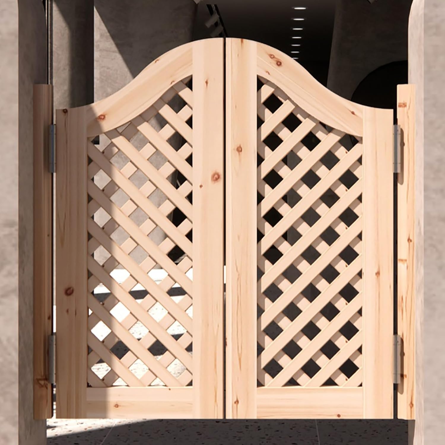 ダブルアクションドア オートクローズヒンジ、屋内ルーバーカフェスイングドア、素朴な木製スイングドア、屋内プレメイドルーバー木製サルー