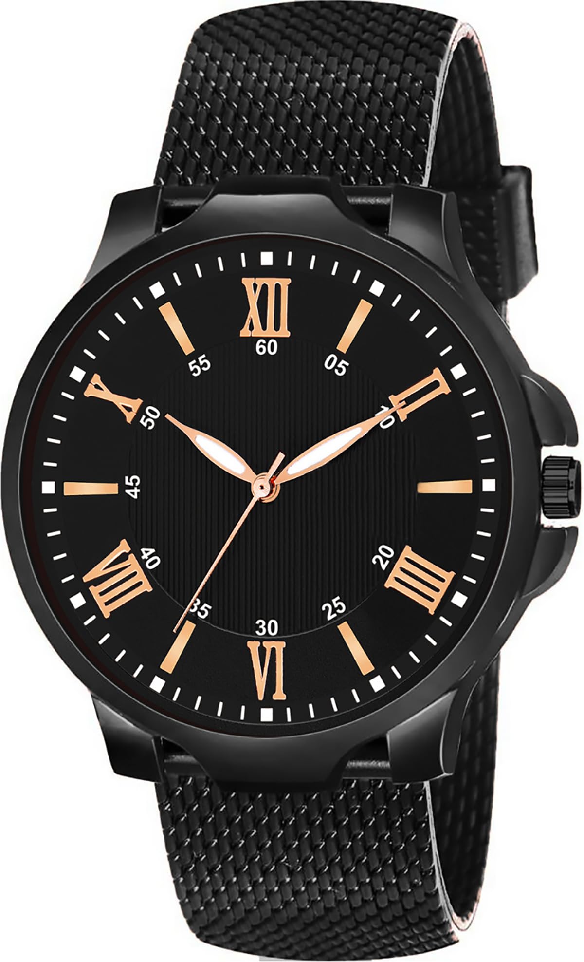 PAPIO Black Color PU Band Analog Boys Watch for Men (4060-BLACK) (B0CKJ65M93) Amazon Price History, Amazon Price Tracker