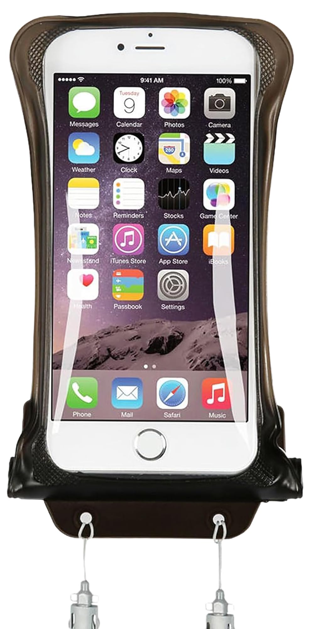 AquaVault Floating 100% Waterproof Phone Pouch (Black): Universal Waterproof Phone Case for Money & Any Size Android, & iPhone - Premium Heavy-Duty