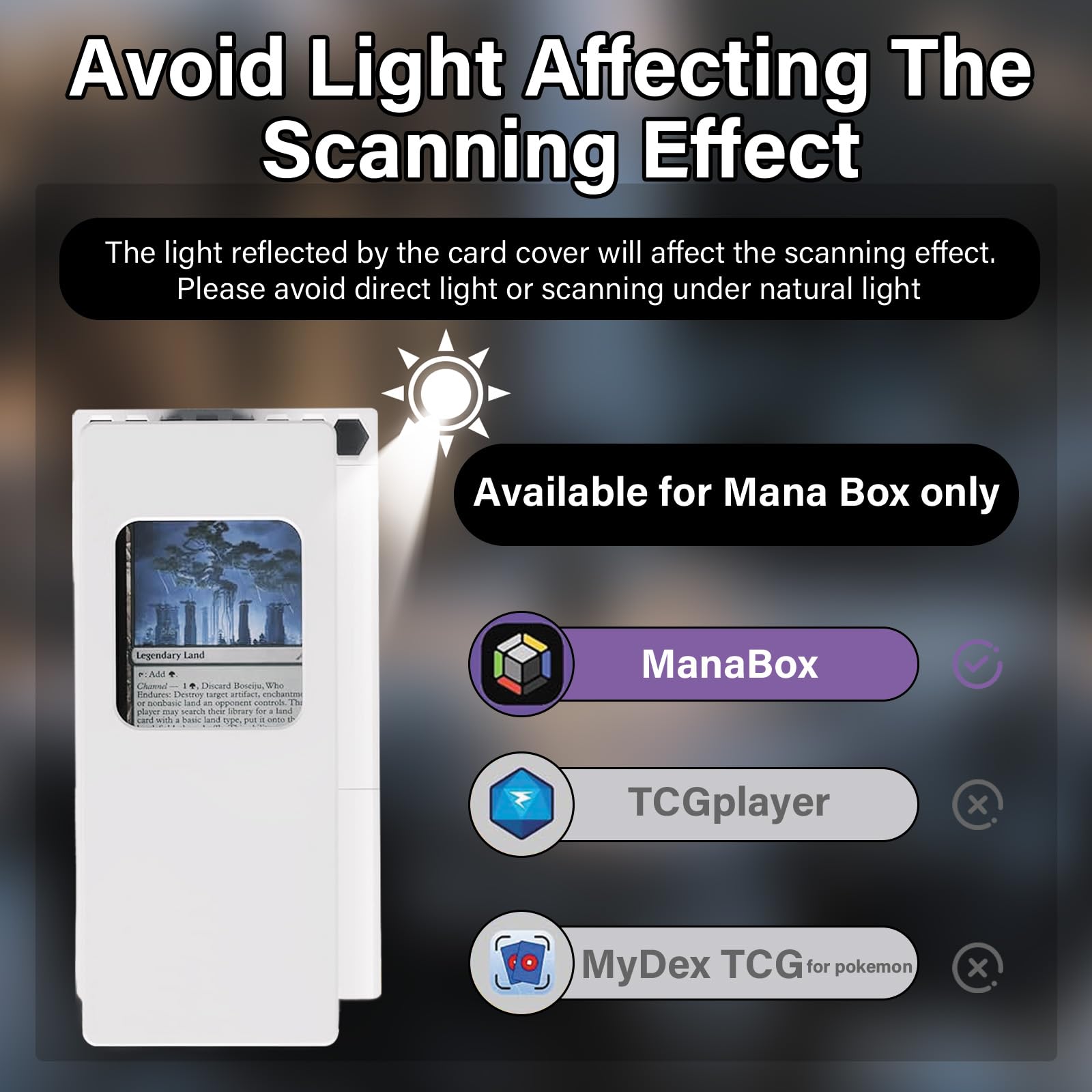 for MTG Card Scanner, Card Scanning Scanner, Card Scanners for Trading Cards, Fast for Mtg CardScanner, Quick MTGes Price Checks for Magics TCG, Card Scanners Stand — view 5