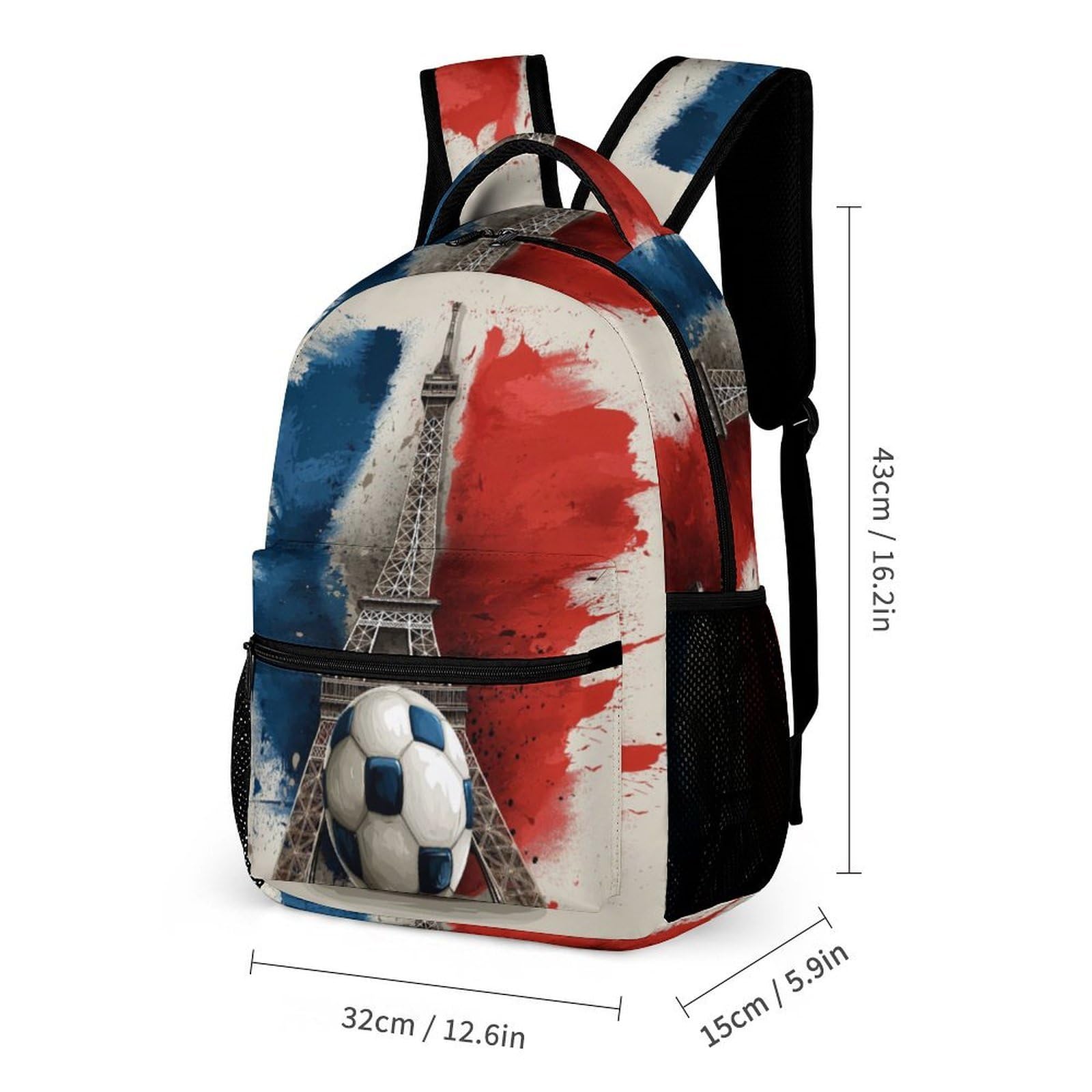 Sac d'École Ballon de Foot Garçon Primaire avec Sac Repas Isotherme et Trousse, Cartable Ballon de Football CP CE1 CE2 Élémentaire