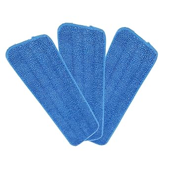 Microfiber Spray Mop Replacement Heads for Wet/Dry Mops Compatible With Bona Floor Care System (3 Pack)