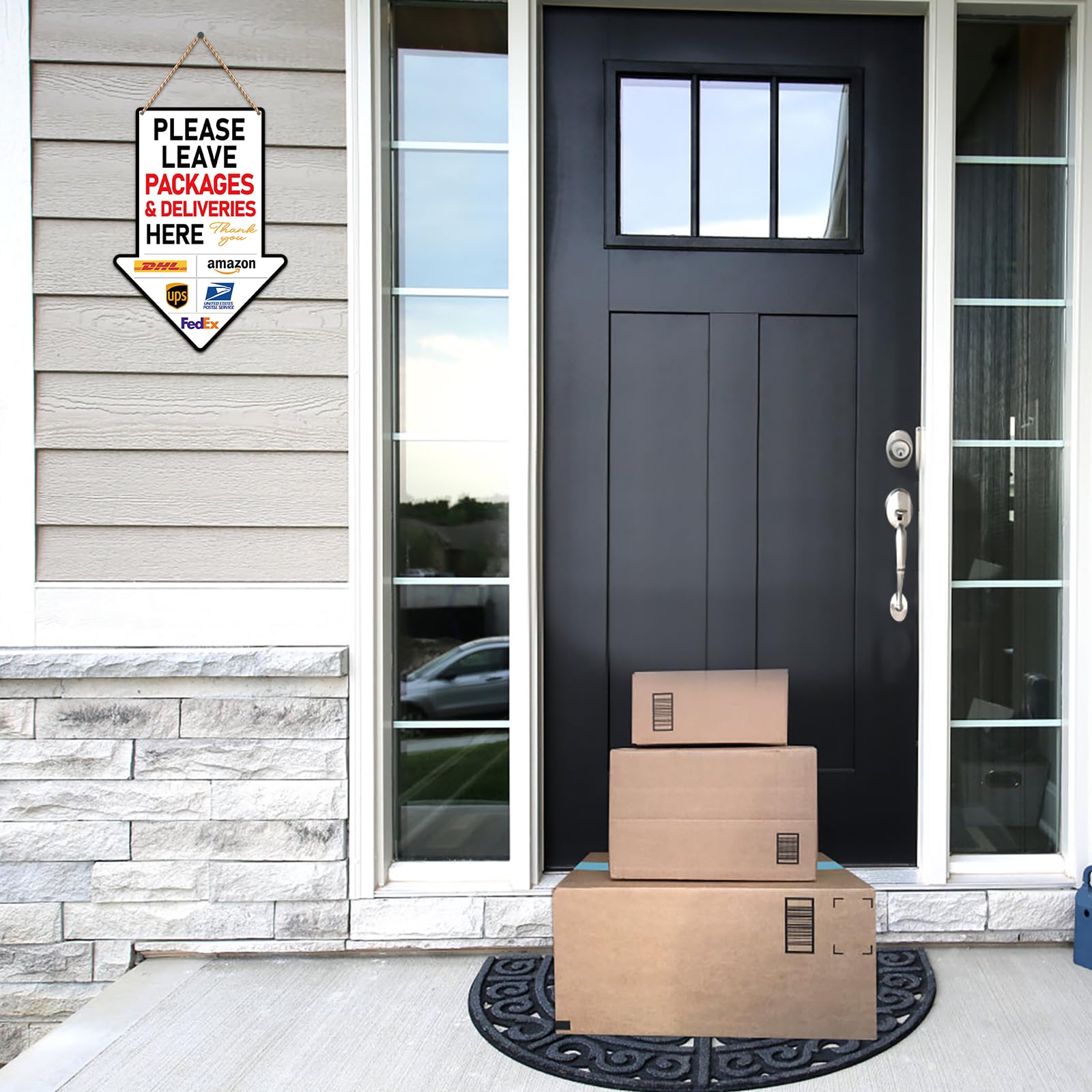 Snapklik.com : Package Delivery Sign - Please Leave Packages Here ...