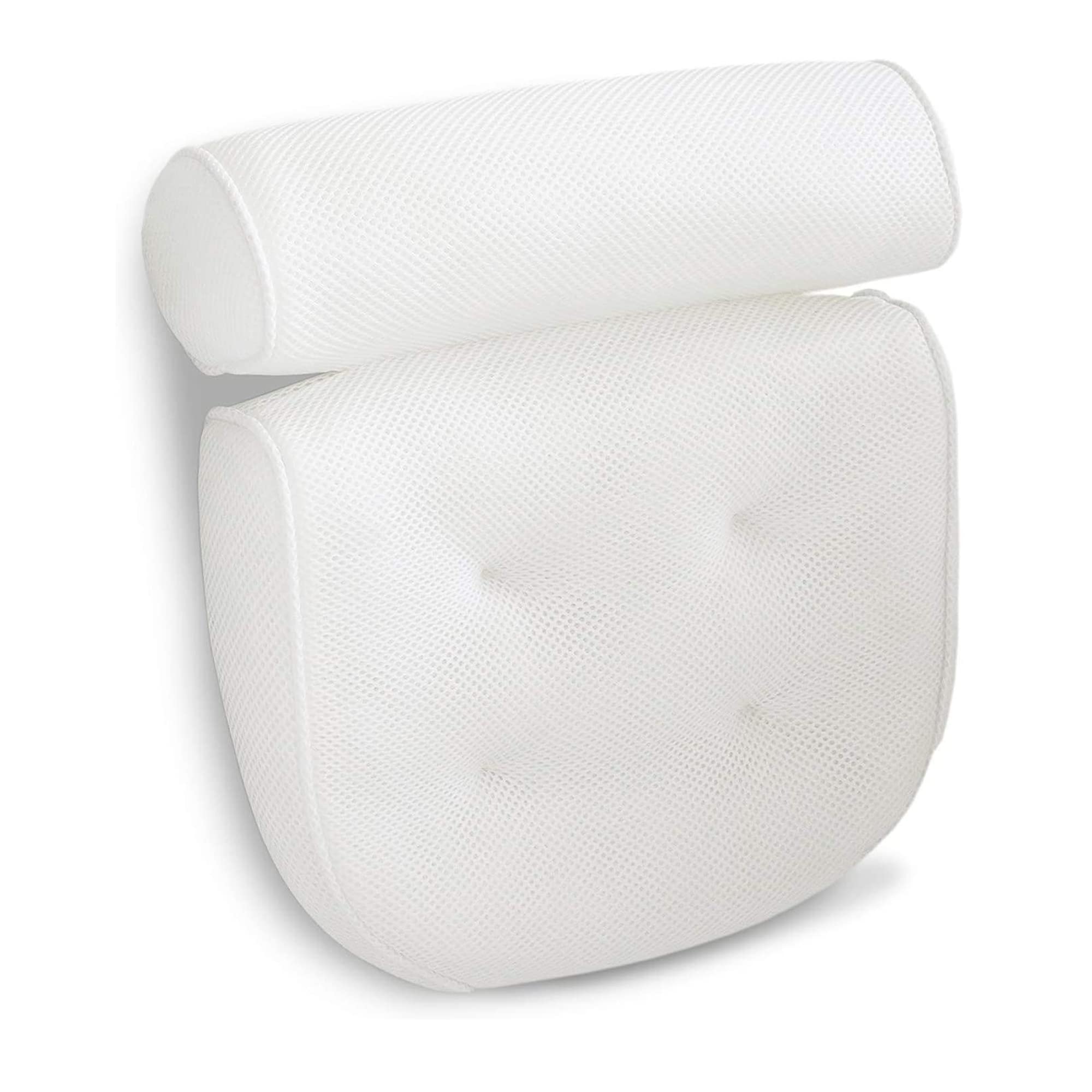 Sulfar Spa Bath Pillow with Head, Neck, Shoulder and Back Support Non-Slip, Extra Thick, Breathable and Soft for the ultimate relaxation experience Anti-Bacterial Bathtub Pillow Fits any tubs