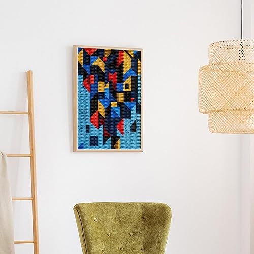 Miniatura 4 de DIY 3D Colorful Print Diamond Painting Kits for Adults, 5D Funny Round Diamond Art Kits for Beginners,DIY Full Drill Paint with Diamond,Home Wall