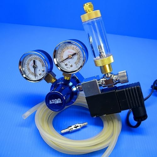 CORISRX Sistema de regulador de presión de CO2 AZOO - Solenoide magnético contador de burbujas CHECK VALVE Tank
