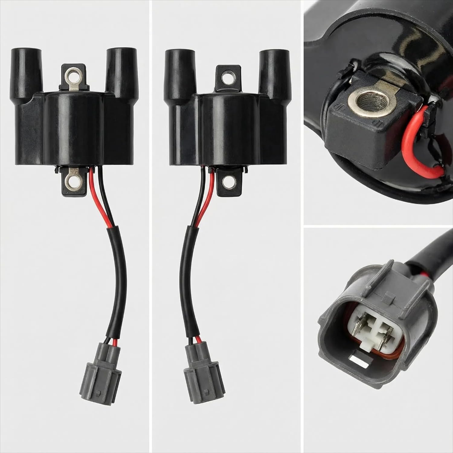 ​​NEWHOW F6T557 Ignition Coil for Yamaha Outboard Motor - Replaces OEM 63P-82310-01-00, Compatible with F90 F115 F150 4-Stroke Engines