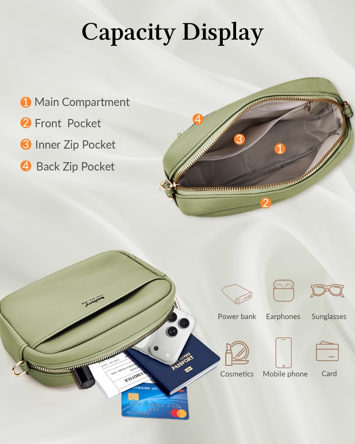 Small Boho Crossbody Bags for Women, Vegan Leather Cross Body Cell Phone Purse Shoulder Handbag with Wide Strap | Adjustable strap, Theft proof, Ideal gift, Spacious capacity, Macaron color