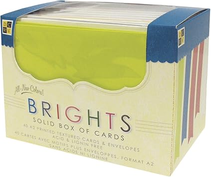 DCWVE Die Cuts with A View Cards and Envelope A2-Brights 80 pcs CM-025-00019