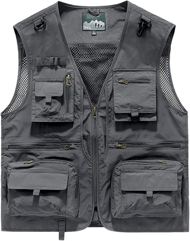 Men's & Youth Outdoor Fishing Vest Safari Photography Work Outerwear Vests Family Matching Travel Plus Size