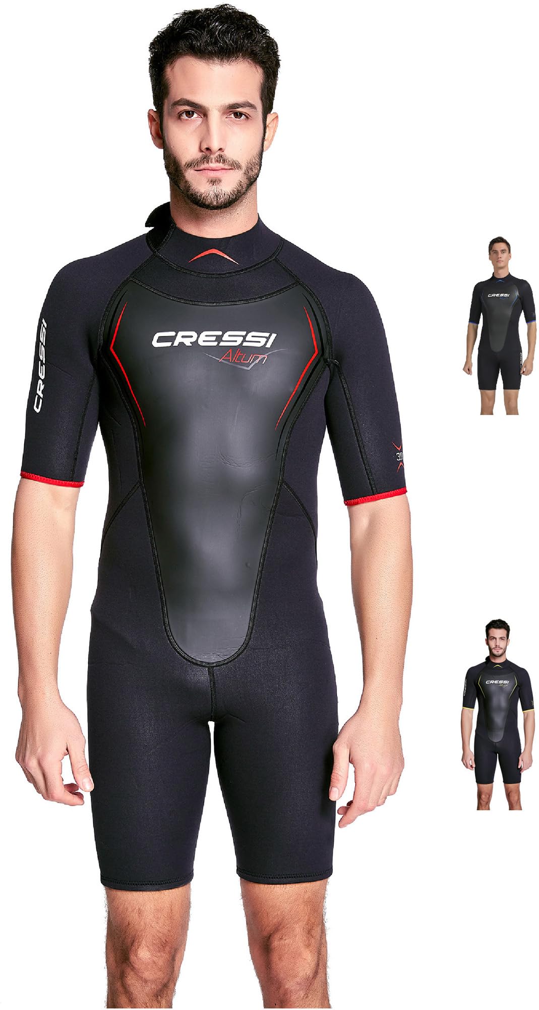 Cressi Altum 3mm Wetsuit - Muta Shorty Uomo in Neoprene 3mm per Immersioni e Snorkeling in Acque Temperate