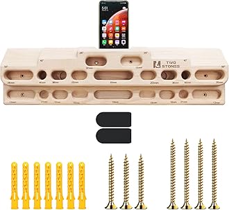 TWO STONES Climbing Fretboard Door Mounted Training Station as Climbing Hangboard Climbing Pull-Up Bar Climbing Pull-Up Board Climbing Climbing Board for Hanging Exercises and Finger Strength Training
