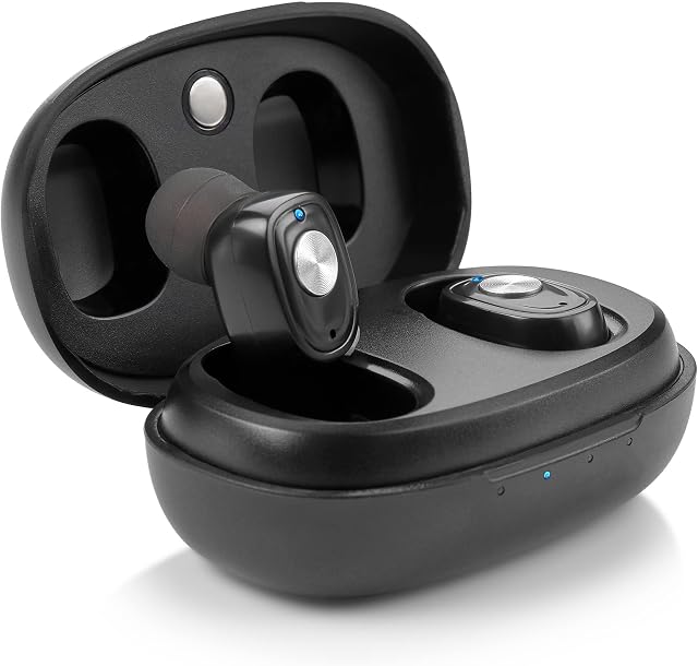 Rechargeable r Pair w/Noise Cancelling, Digital Device for Seniors & Adults - ITC Nano Personal - One Touch Control & LowDistortion Assist Device, Black