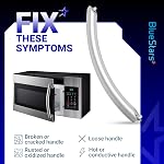 [2026 Mise à jour] BlueStars ME16K3000AS DE94-02409C Poignée de porte micro-ondes - Compatible avec les fours Samsung Microwave Handle - Remplace 2309804 AP5578389 PS4239119 ME16A4021AS DE94-04313F